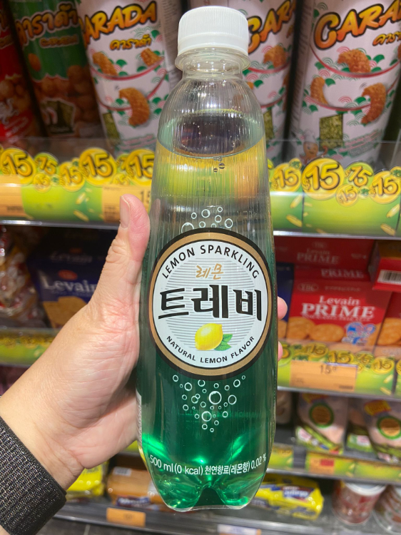 Lotte Trevi Lemon Flavor Sparkling Water 樂天 Trevi 有氣水檸檬味 1Source