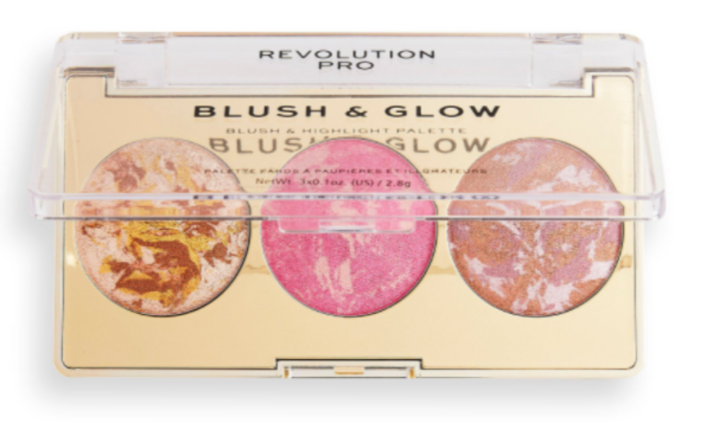 Revolution Pro Blush & Glow Face Palette Rose Glow 1Source