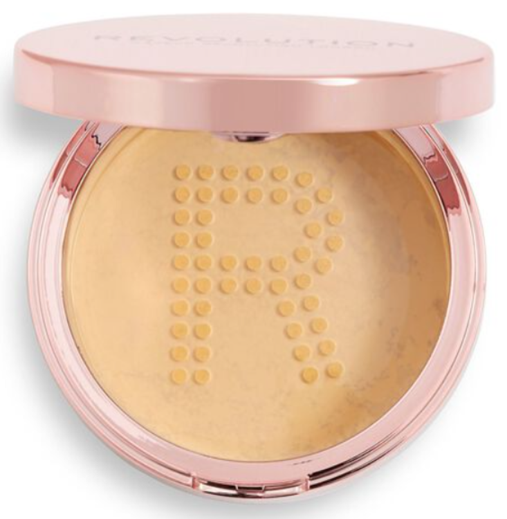 Revolution Conceal & Fix Setting Powder Deep Yellow 1Source
