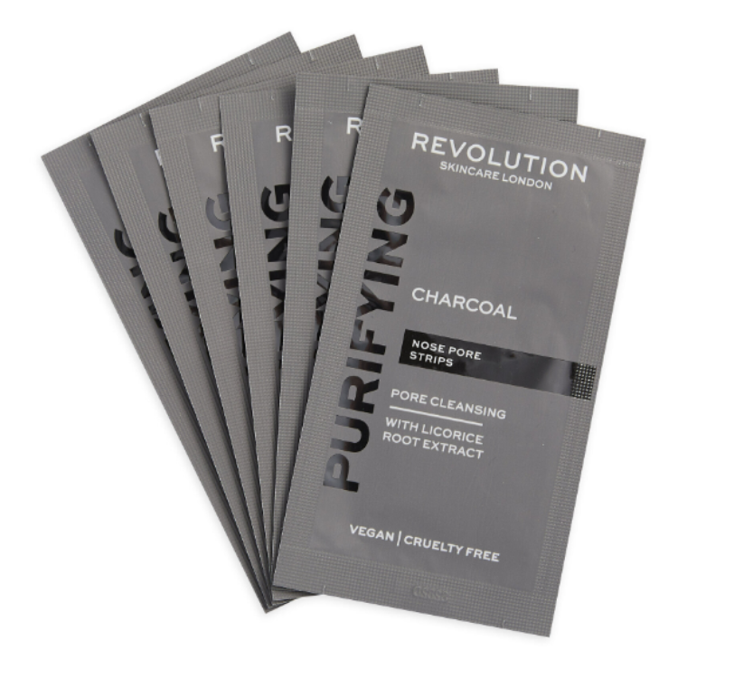 Revolution Skincare Pore Cleansing Charcoal Nose Strips 1Source
