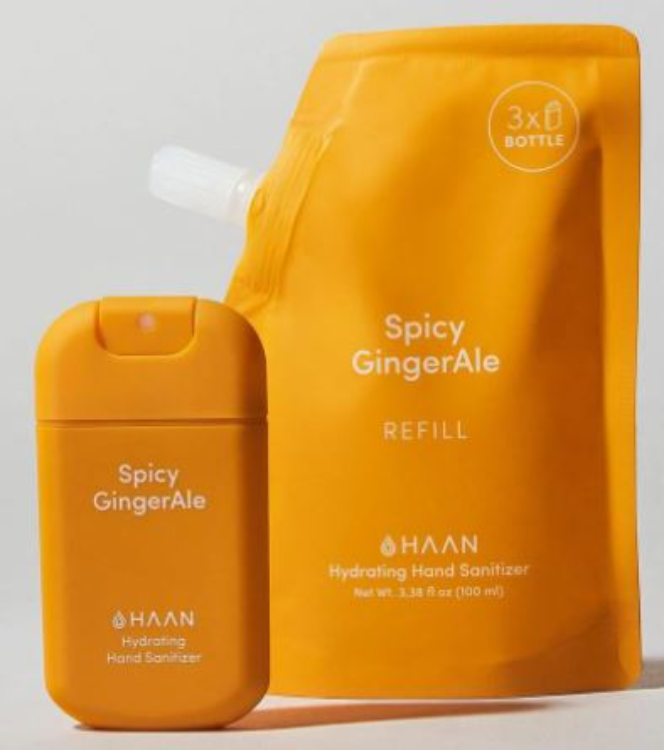 Haan Spicy Gingerale Hydrating Hand Sanitizer 1Source