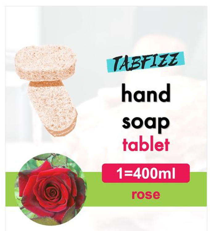 Define Clean Tabfizz Hand Soap Tablet Rose 1Source
