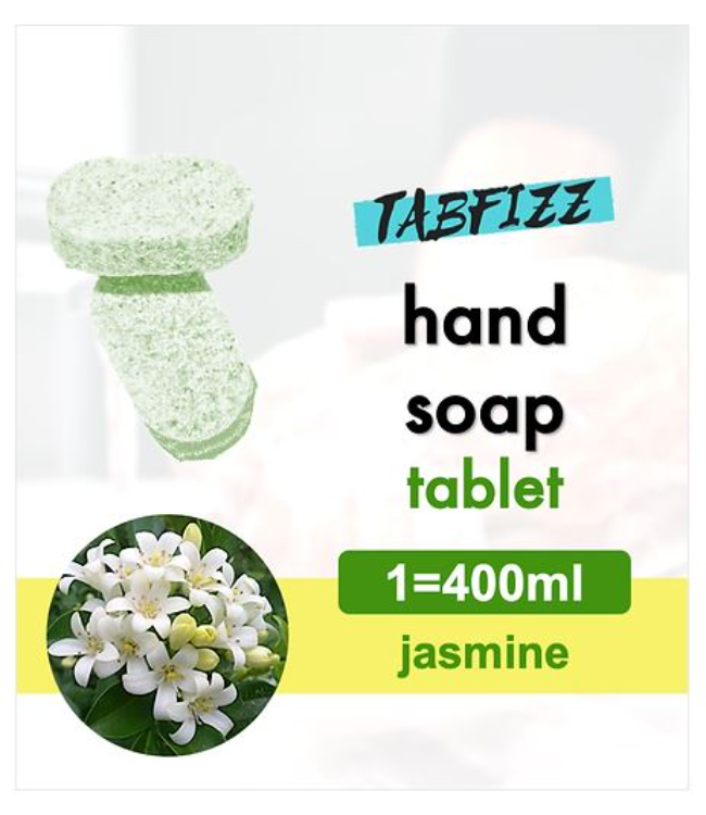 Define Clean Tabfizz Hand Soap Tablet Jasmine 1Source