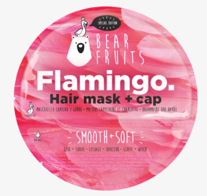Bear Fruits Flamingo Hair Mask + Cap 1Source