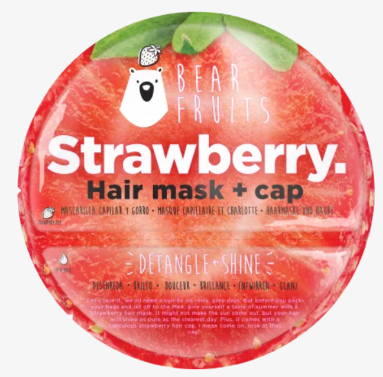 Bear Fruits Strawberry Hair Mask + Cap 1Source
