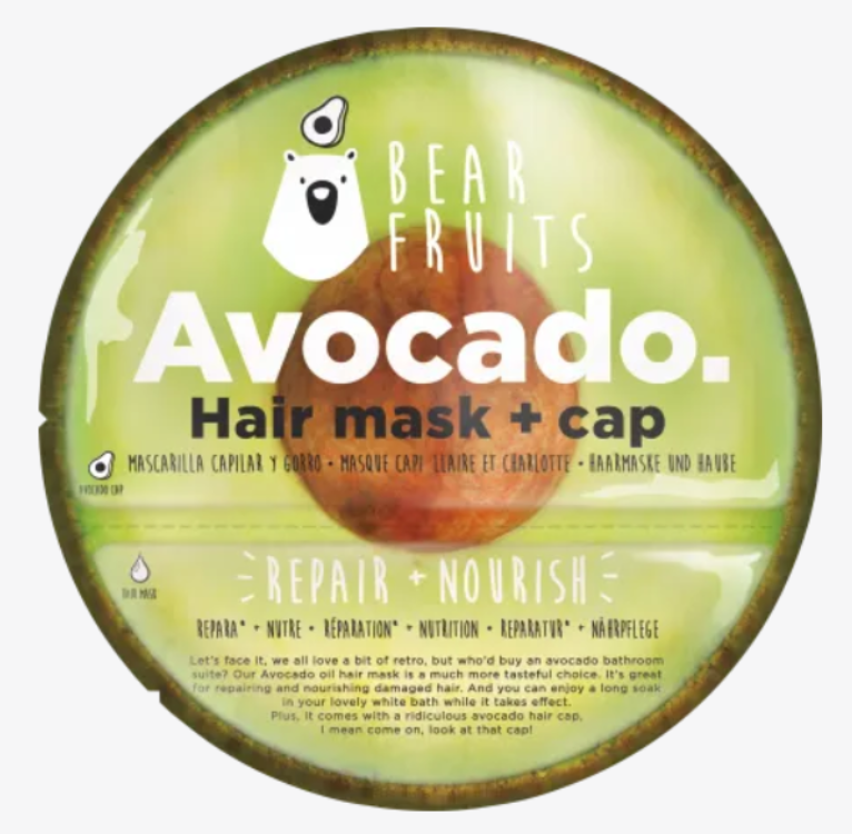Bear Fruits Avocado Hair Mask + Cap 1Source