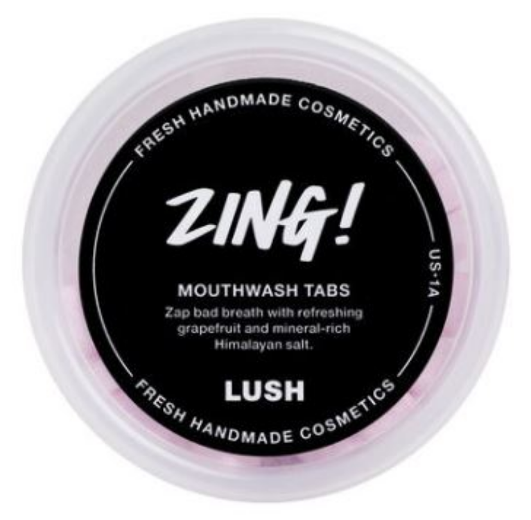 Lush Zing! Mouthwash Tabs 1Source