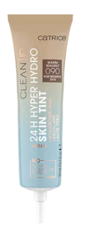 CATRICE Cosmetics CLEAN ID 24H HYPER HYDRO SKIN TINT 090 Warm Walnut ...