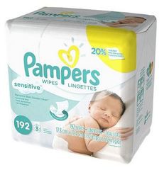 Pampers Stages Sensitive Wipes, Perfume Free, 192 Count - 1Source