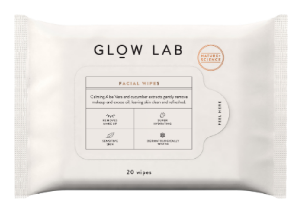 GLOW LAB FACIAL WIPES 1Source