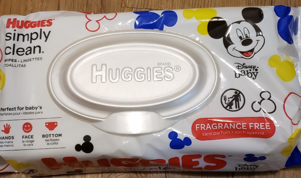 64 Count Huggies Baby Wipes Simply Clean Fragrance-Free (Pack Of