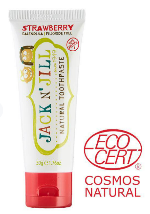 Jack N' Jill Natural Toothpaste Strawberry Calendula Fluoride Free