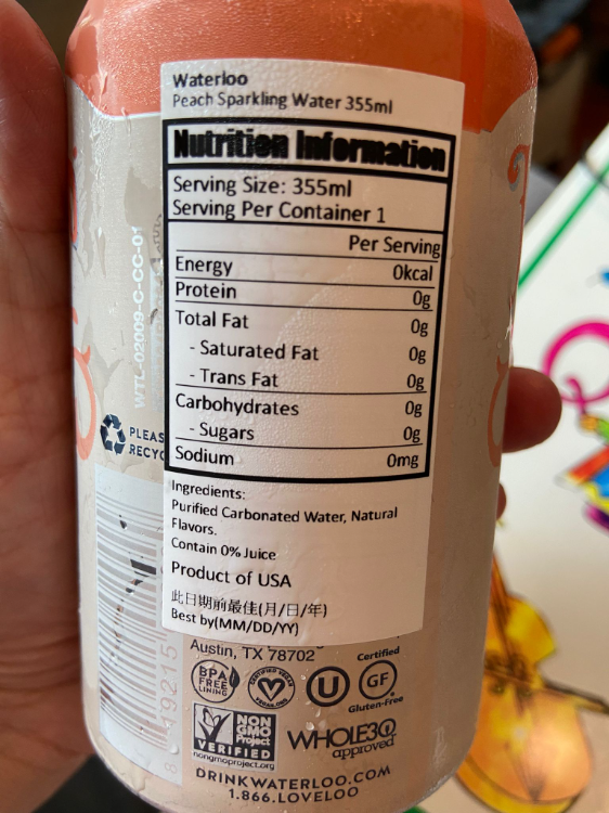 Waterloo Sparkling Water Peach 1Source