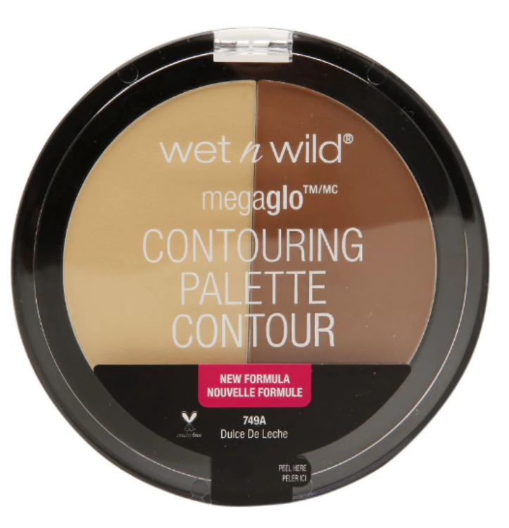 Palette De Contouring Wet N Wild Mega Glo – Duo De Poudres Teinte Dulce De Leche (Neuf, Fini Mat, Sans Cruauté)