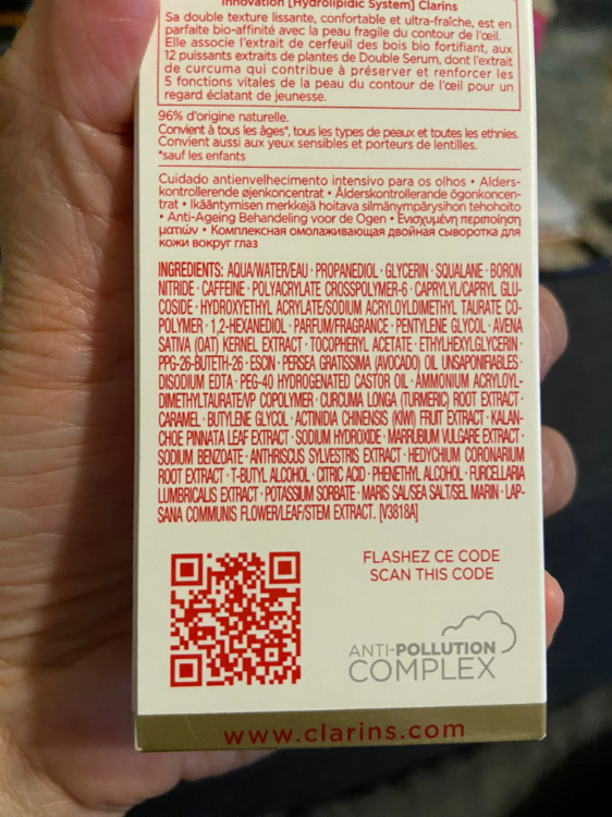 Clarins Paris Double Serum Eye 1Source