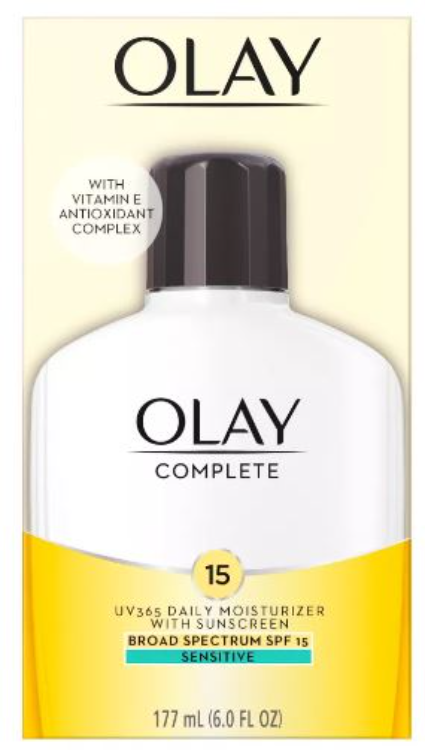 Olay Complete Uv365 Daily Moisturizer With Sunscreen Spf 15 Sensitive ...