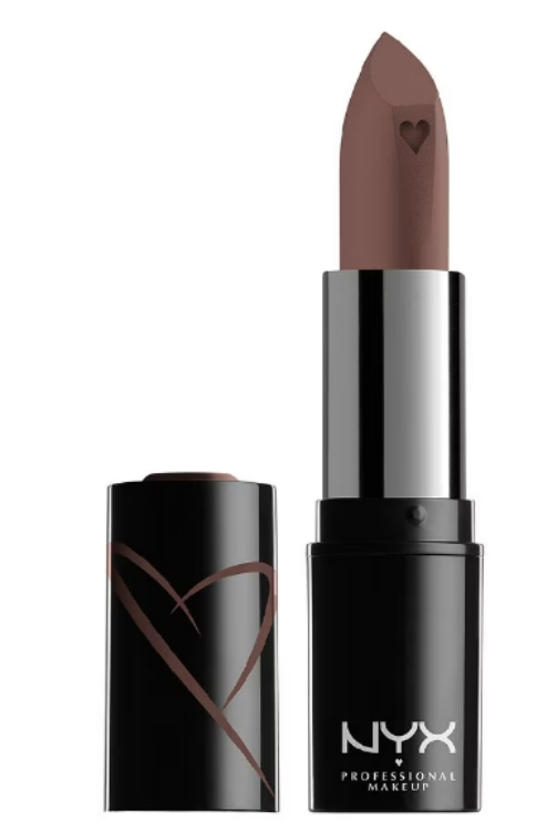 NYX Shout Loud Satin Lippenstift – Pigmentreich, Mit Sheabutter, Bis Zu 4 Stunden Feuchtigkeit, Farbe So Dramatic