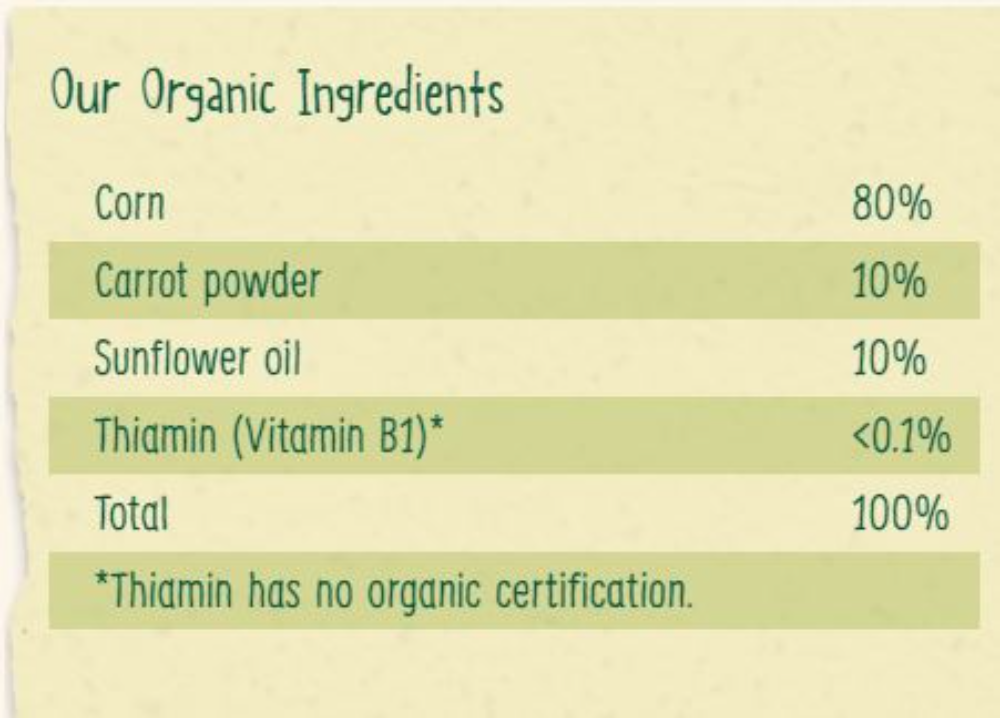 Organix Melty Carrot Puffs 6+ Months 1Source