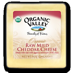Organic Valley Raw Mild Cheddar Cheese, 8Oz - 1Source