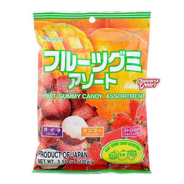 Kasugai Fruit Gummy Candy Assortment 1Source