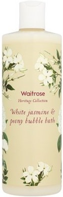 Waitrose Heritage Collection White Jasmine & Peony Bubble Bath - 1Source