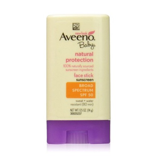 Aveeno Baby Natural Protection Face Stick With Broad Spectrum SPF 50 Aveeno 婴儿天然面部防晒霜SPF 50