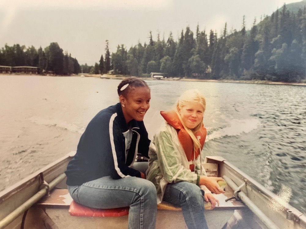 A young Kathryn Garcia with her big sister, Elizabeth. / Kathryn Garcia