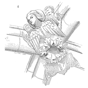 Drawing of Clef arc ogive Vezelay