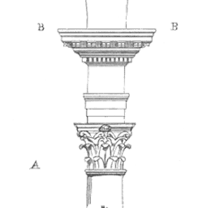 Drawing of Voute arete romaine