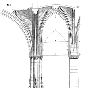 Drawing of Voute eglise Saint Nazaire Carcassonne