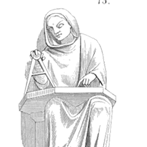 Drawing of Sculpture geometrie cathedrale Laon