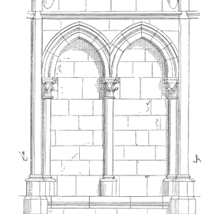 Drawing of Arcature cathedrale Troyes