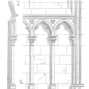Sketch of Arcature cathedrale Amiens