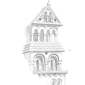 Drawing of Clocher cathedrale Paris