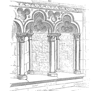 Drawing of Arcature ornement cathedrale Sees