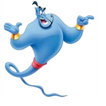 Disney's Genie from the movie Aladdin