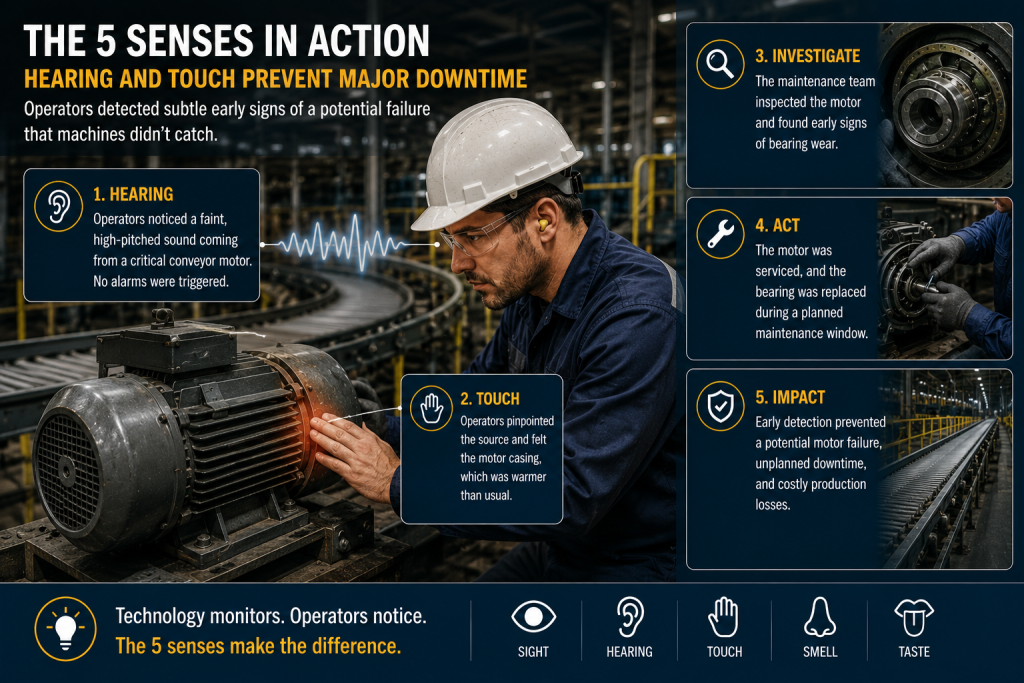 The 5 Senses in Action Hearing and Touch Prevent Major Downtime