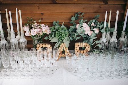 Wedding Reception Bar Arrangement