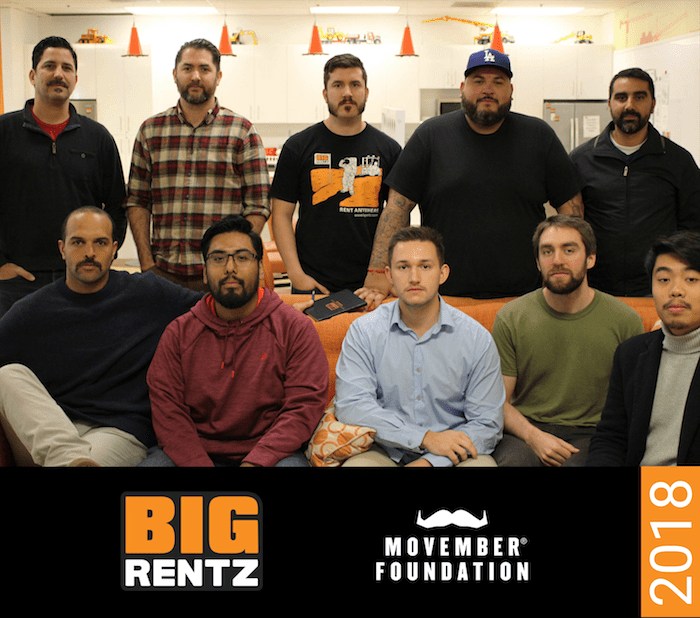 Growing Mustaches for ‘Movember’ Brings New Tradition to BigRentz