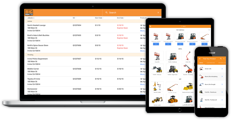 BigRentz Launches Online Customer Portal to Simplify Equipment Rental