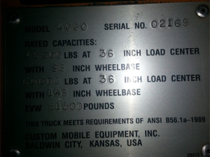 Versa Lift 4060 forklift  for sale 7