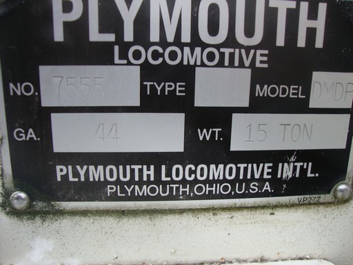 15 Ton Plymouth Underground Locomotive For Sale