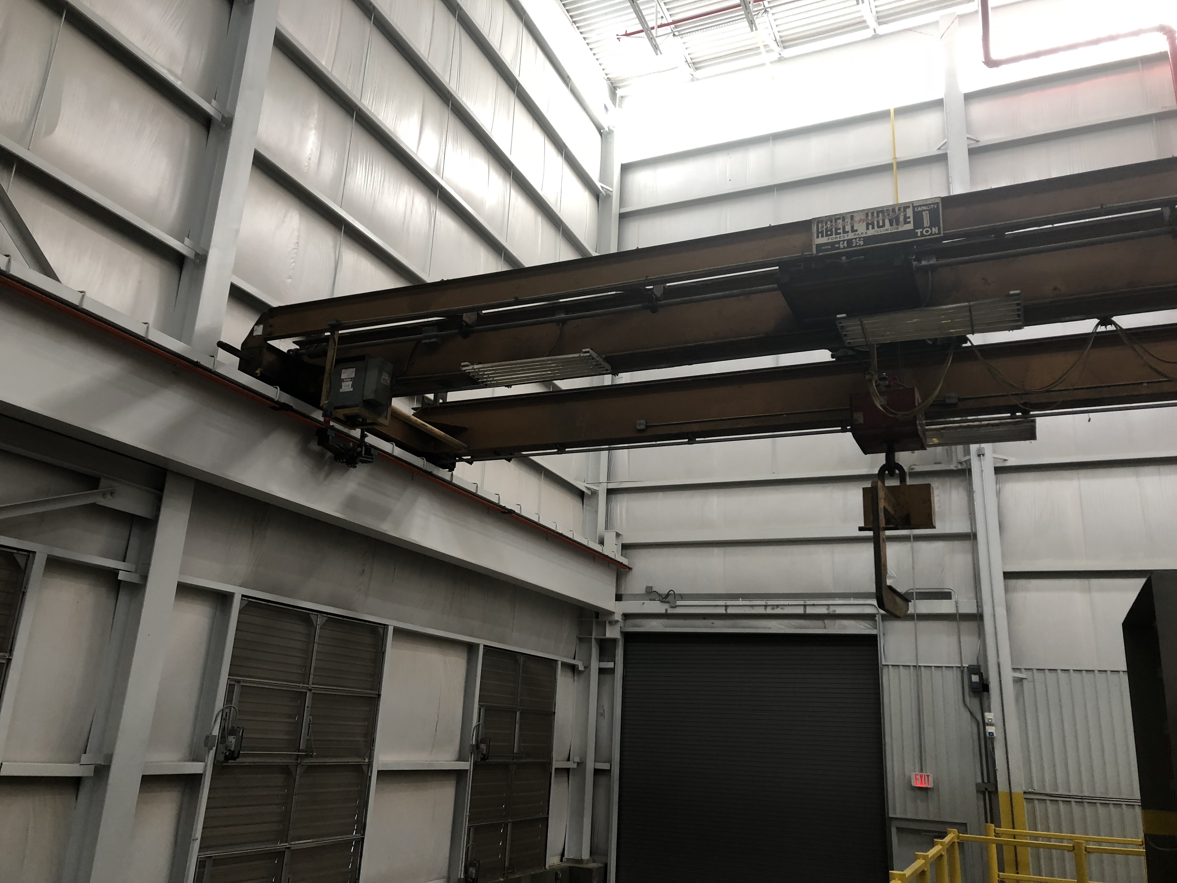 10 Ton Capacity Able Howe Overhead Bridge Crane