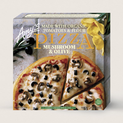 Mushroom & Olive Pizza