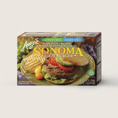 Sonoma Veggie Burger, Gluten Free, Dairy Free