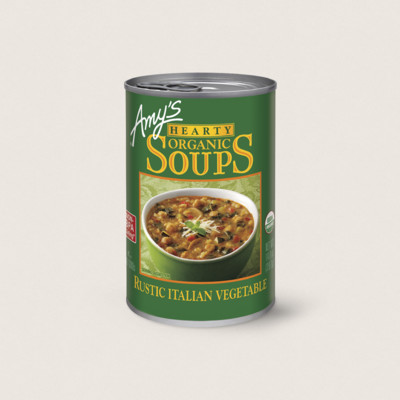 Organic Hearty Rustic Italian Vegetable Soup
