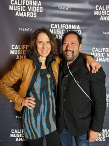 Elizabeth Mantia with Allen at CA Music Video Awards