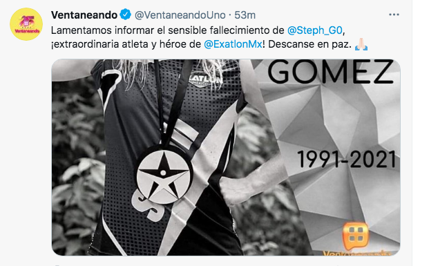 Fallece Steph Go de Exatlón por COVID19