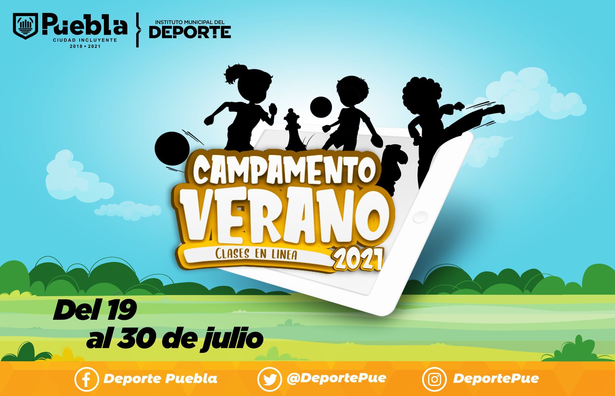 Instituto del Deporte de Puebla invita a su Campamento de verano virtual.