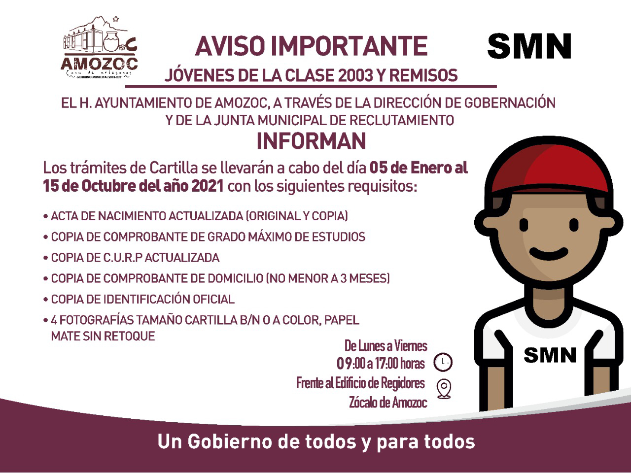 Comienza trámite para Cartilla Militar en Amozoc.
